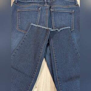 Women's Jessica Simpson Kiss Me Super Skinny Blue Jeans Size 28 Cropped